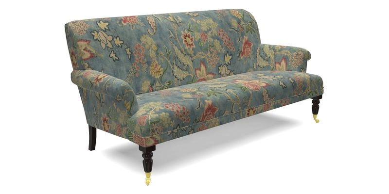 Midhurst Sofa in V&A Collection Botanical Collage All Over