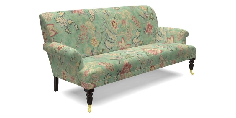 Midhurst Sofa in V&A Collection Botanical Collage All Over