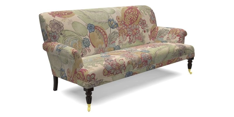 Midhurst Sofa in V&A Collection Botanical Collage All Over