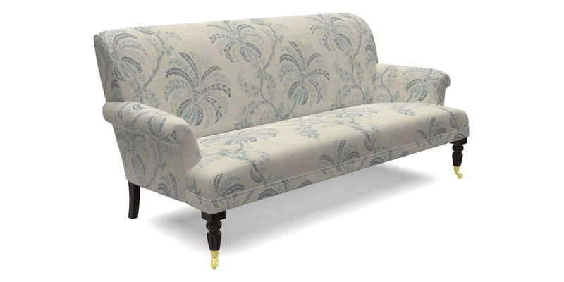 Midhurst Sofa in V&A Collection Botanical Collage All Over