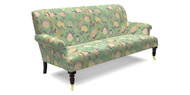 Midhurst Sofa in V&A Collection Botanical Collage All Over