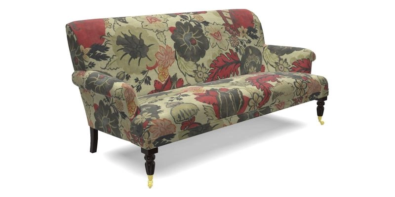 Midhurst Sofa in V&A Collection Botanical Collage All Over