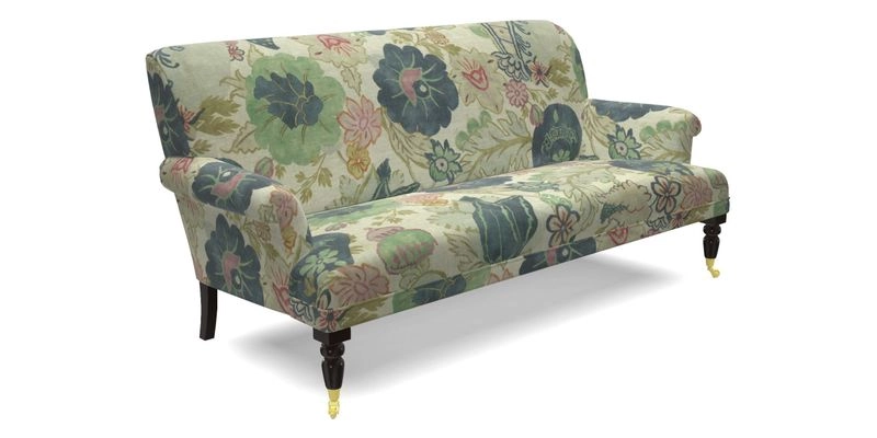 Midhurst Sofa in V&A Collection Botanical Collage All Over