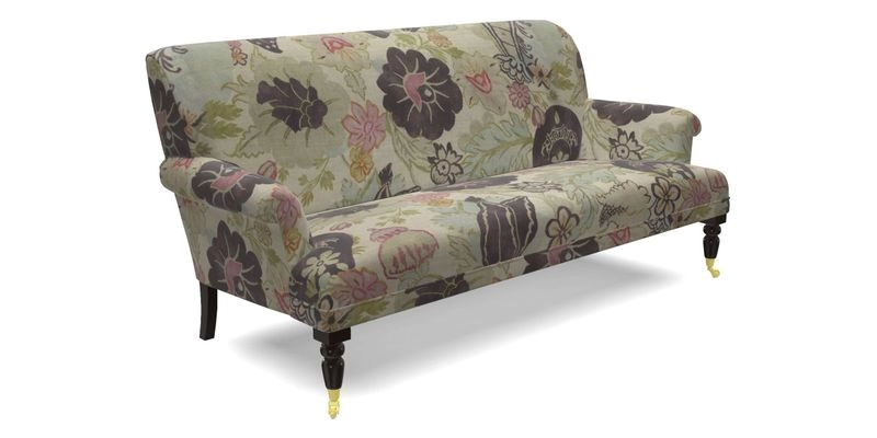 Midhurst Sofa in V&A Collection Botanical Collage All Over