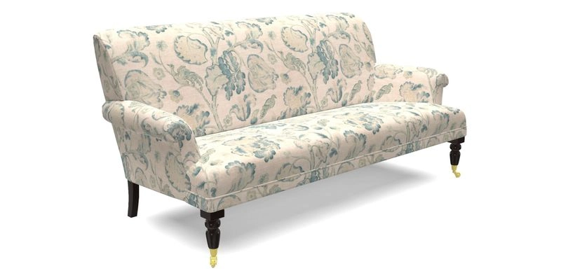 Midhurst Sofa in V&A Collection Botanical Collage All Over