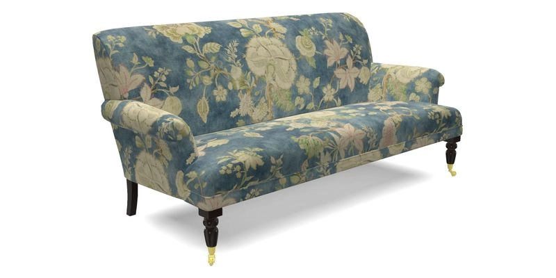 Midhurst Sofa in V&A Collection Botanical Collage All Over