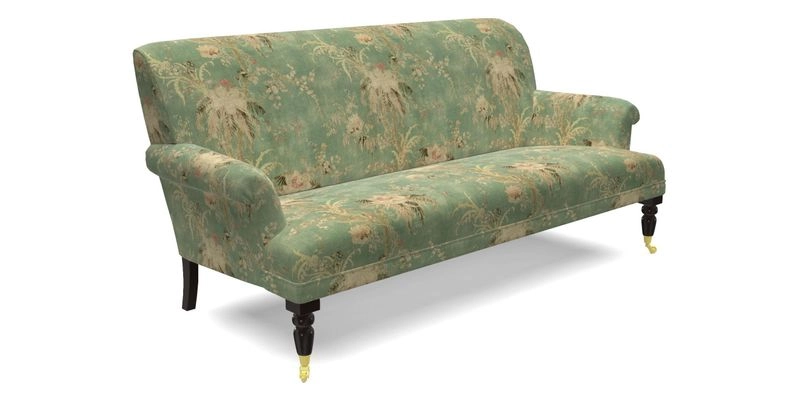 Midhurst Sofa in V&A Collection Botanical Collage All Over