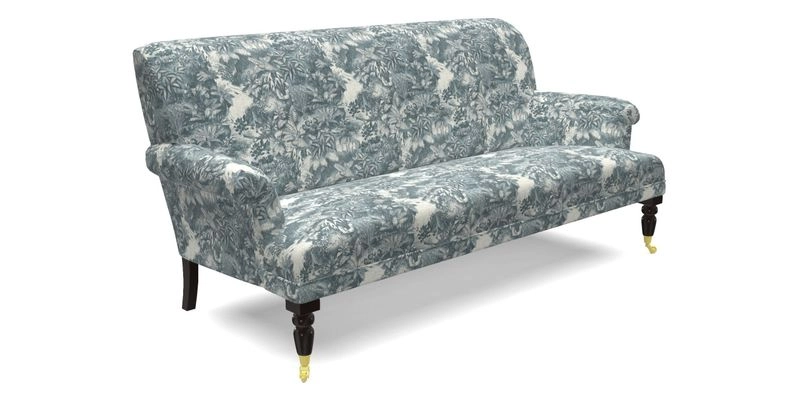 Midhurst Sofa in V&A Collection Botanical Collage All Over