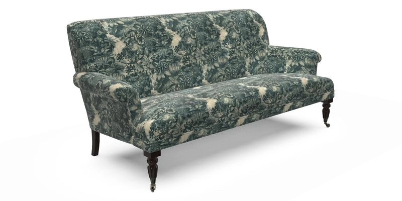 Midhurst Sofa in V&A Collection Botanical Collage All Over