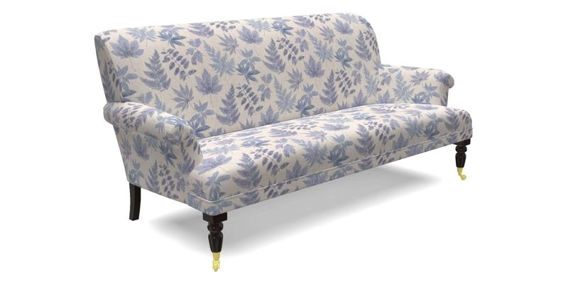 Midhurst Sofa in V&A Collection Botanical Collage All Over