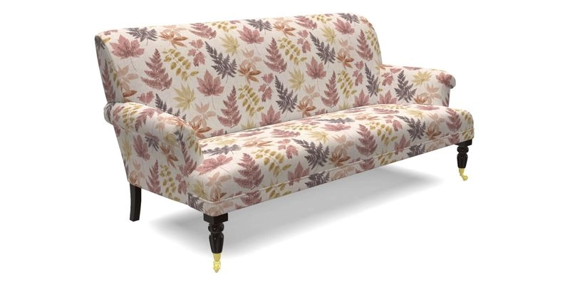 Midhurst Sofa in V&A Collection Botanical Collage All Over