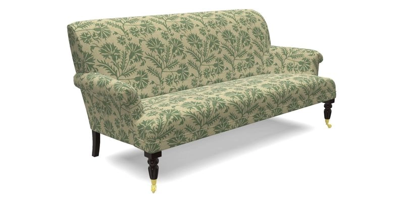 Midhurst Sofa in V&A Collection Botanical Collage All Over