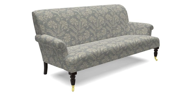 Midhurst Sofa in V&A Collection Botanical Collage All Over