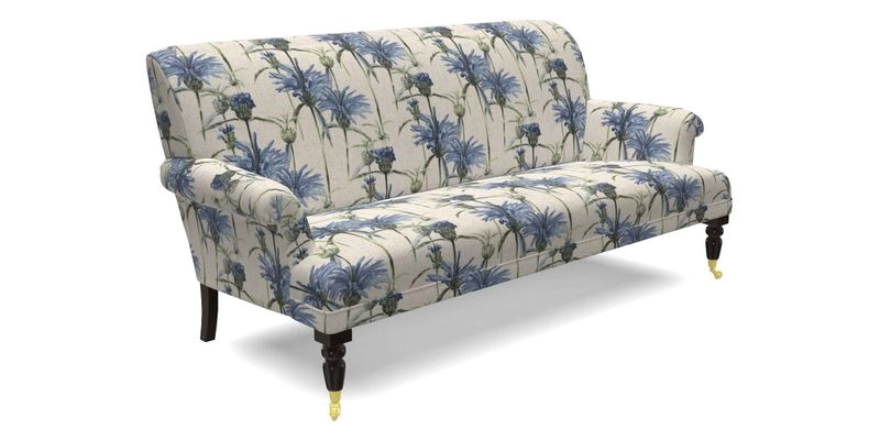 Midhurst Sofa in V&A Collection Botanical Collage All Over