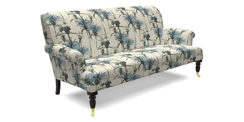 Midhurst Sofa in V&A Collection Botanical Collage All Over