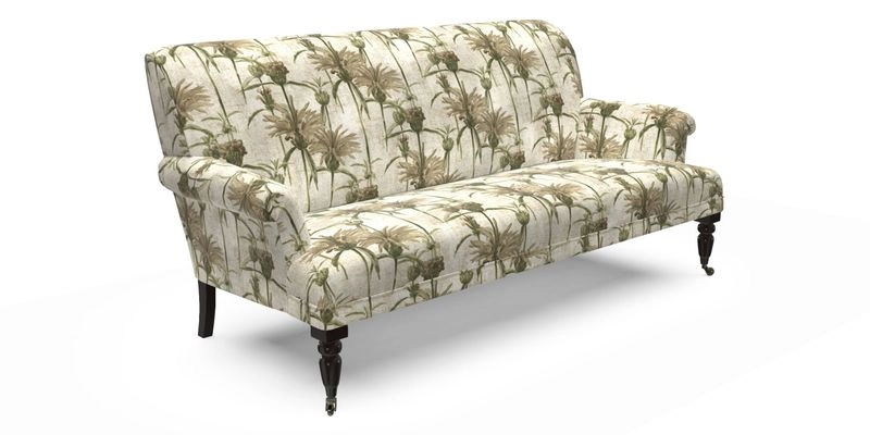 Midhurst Sofa in V&A Collection Botanical Collage All Over