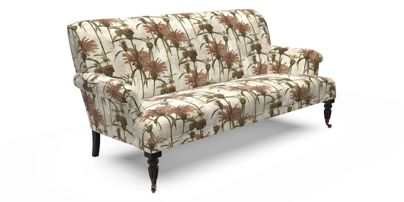 Midhurst Sofa in V&A Collection Botanical Collage All Over