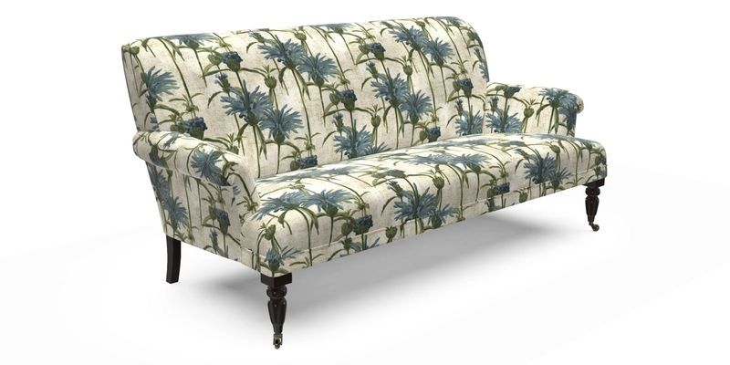 Midhurst Sofa in V&A Collection Botanical Collage All Over