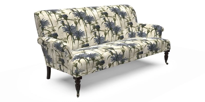Midhurst Sofa in V&A Collection Botanical Collage All Over