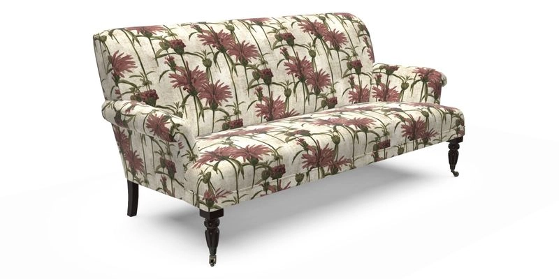 Midhurst Sofa in V&A Collection Botanical Collage All Over