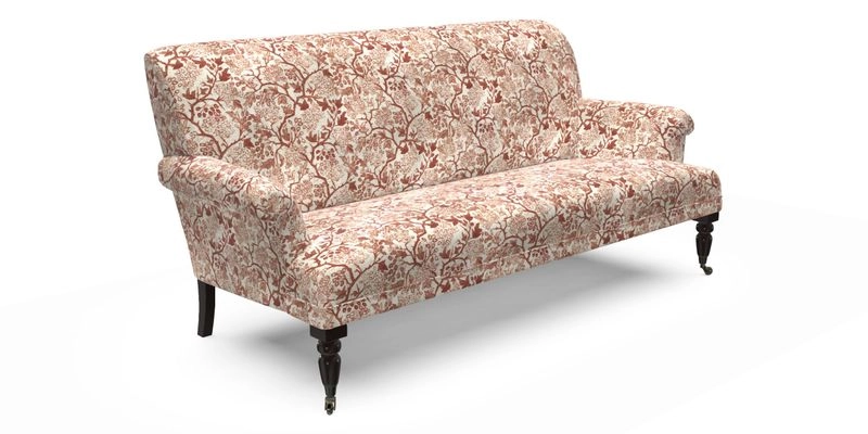 Midhurst Sofa in V&A Collection Botanical Collage All Over