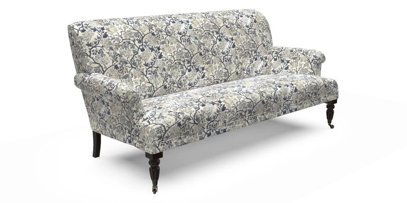 Midhurst Sofa in V&A Collection Botanical Collage All Over