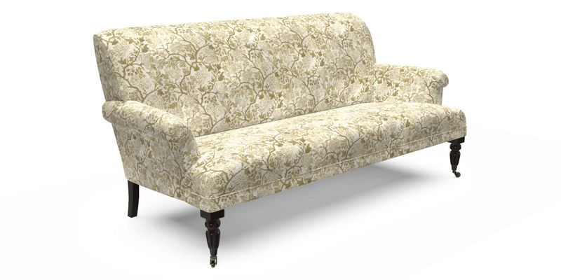 Midhurst Sofa in V&A Collection Botanical Collage All Over