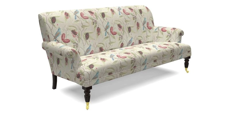 Midhurst Sofa in V&A Collection Botanical Collage All Over