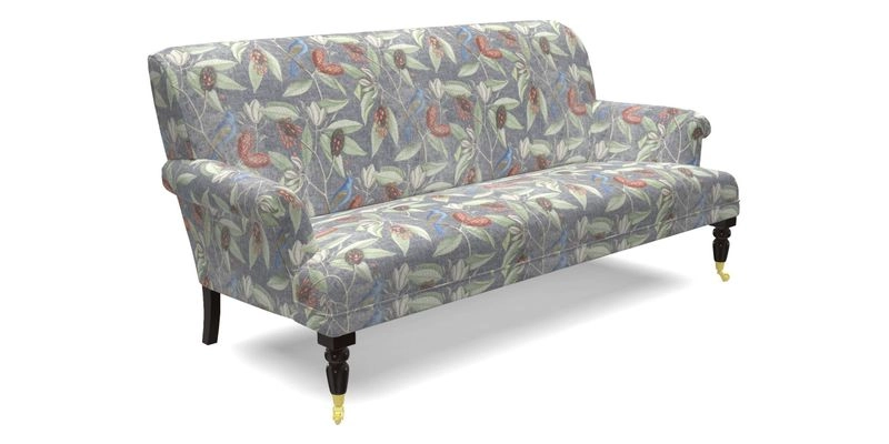 Midhurst Sofa in V&A Collection Botanical Collage All Over