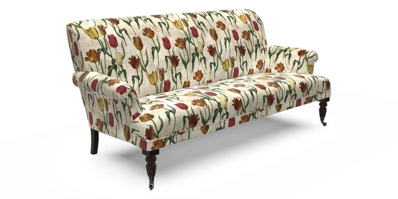 Midhurst Sofa in V&A Collection Botanical Collage All Over