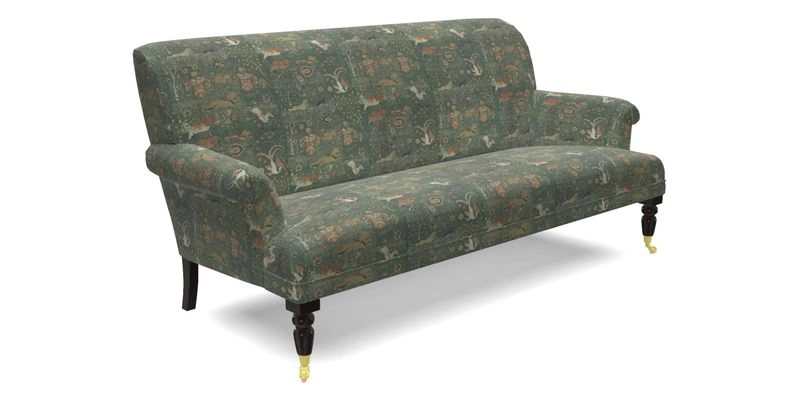 Midhurst Sofa in V&A Collection Botanical Collage All Over