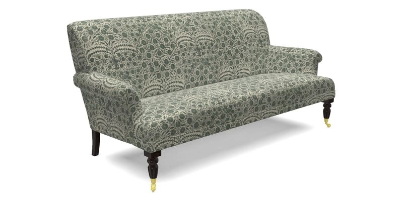 Midhurst Sofa in V&A Collection Botanical Collage All Over