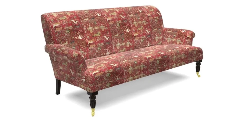 Midhurst Sofa in V&A Collection Botanical Collage All Over