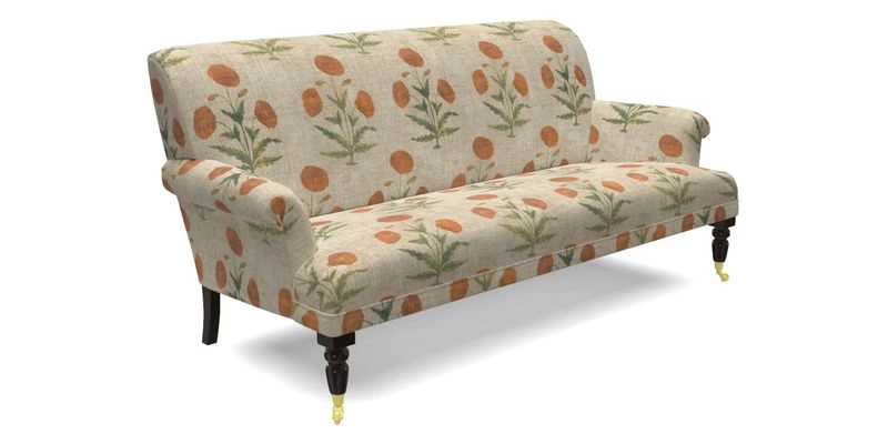 Midhurst Sofa in V&A Collection Botanical Collage All Over