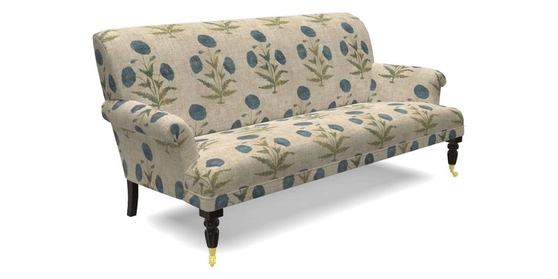 Midhurst Sofa in V&A Collection Botanical Collage All Over