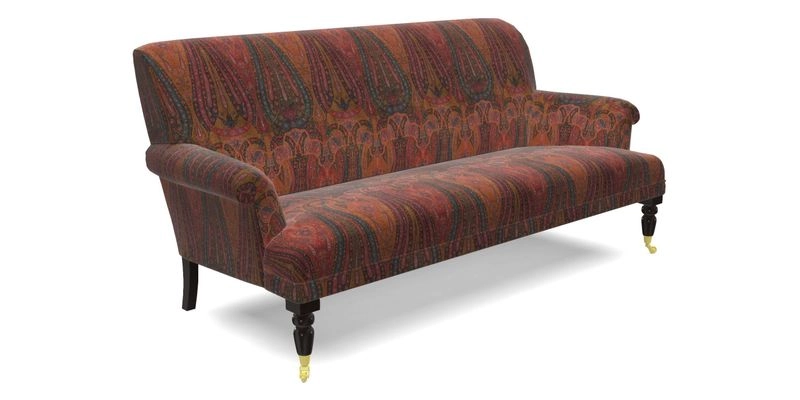 Midhurst Sofa in V&A Collection Botanical Collage All Over