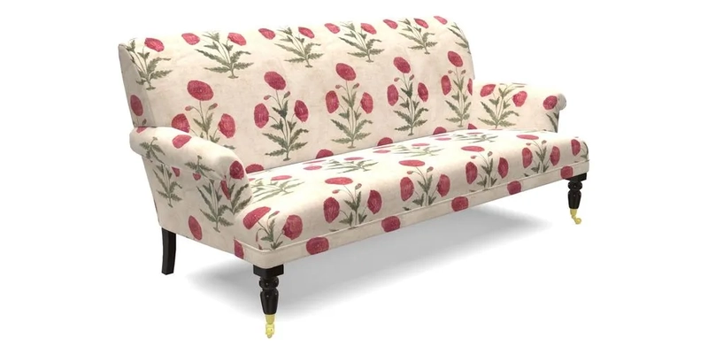 Midhurst Sofa in V&A Collection Botanical Collage All Over