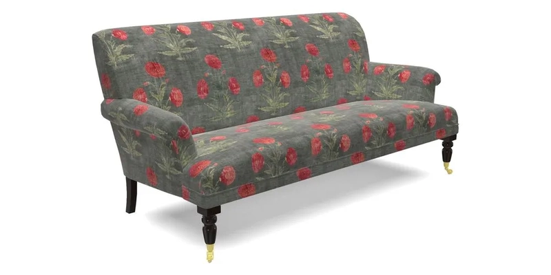 Midhurst Sofa in V&A Collection Botanical Collage All Over