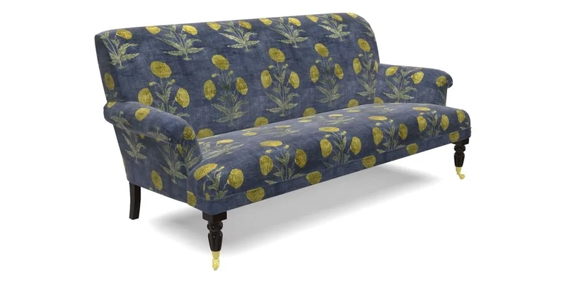 Midhurst Sofa in V&A Collection Botanical Collage All Over