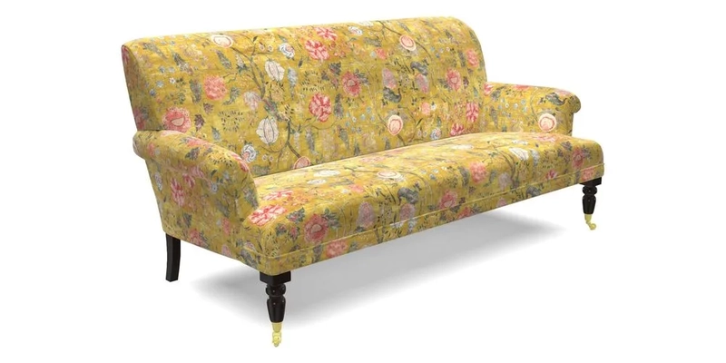 Midhurst Sofa in V&A Collection Botanical Collage All Over