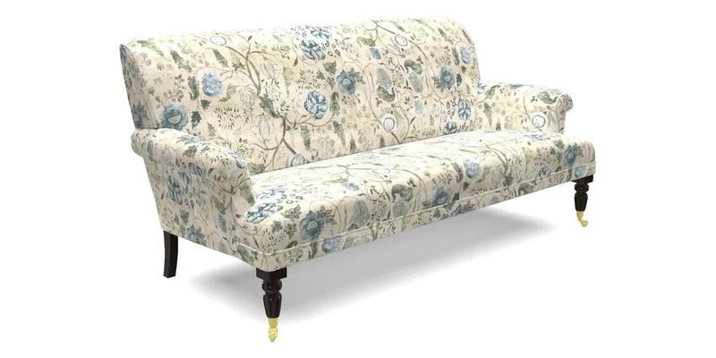 Midhurst Sofa in V&A Collection Botanical Collage All Over