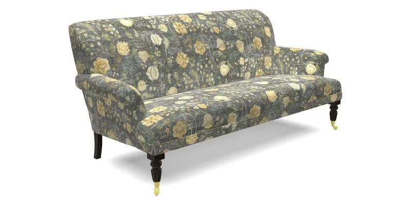 Midhurst Sofa in V&A Collection Botanical Collage All Over