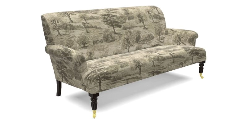 Midhurst Sofa in V&A Collection Botanical Collage All Over