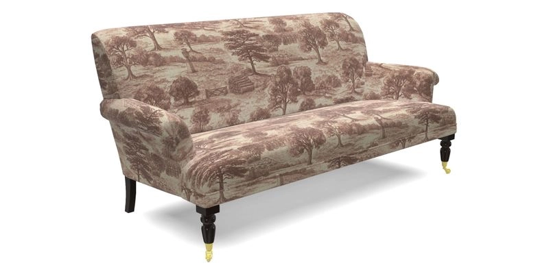 Midhurst Sofa in V&A Collection Botanical Collage All Over