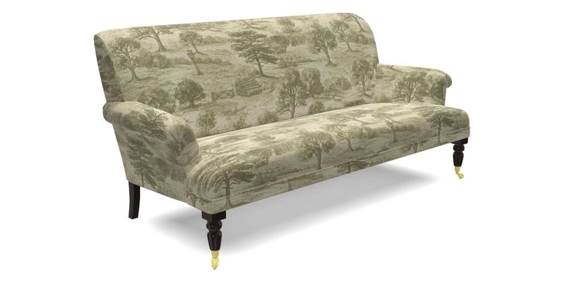 Midhurst Sofa in V&A Collection Botanical Collage All Over