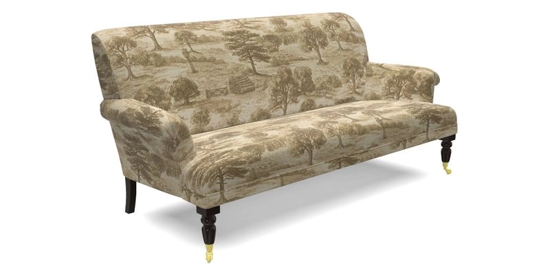 Midhurst Sofa in V&A Collection Botanical Collage All Over