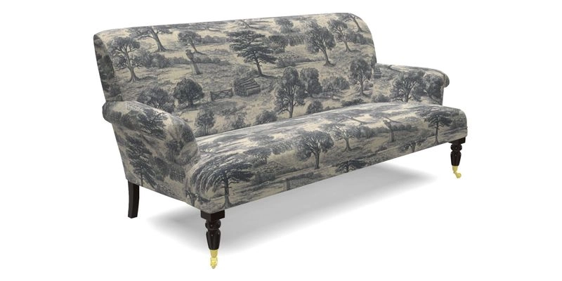 Midhurst Sofa in V&A Collection Botanical Collage All Over