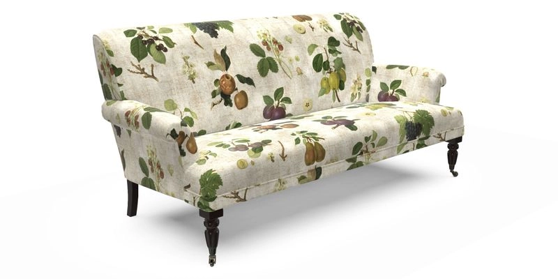 Midhurst Sofa in V&A Collection Botanical Collage All Over