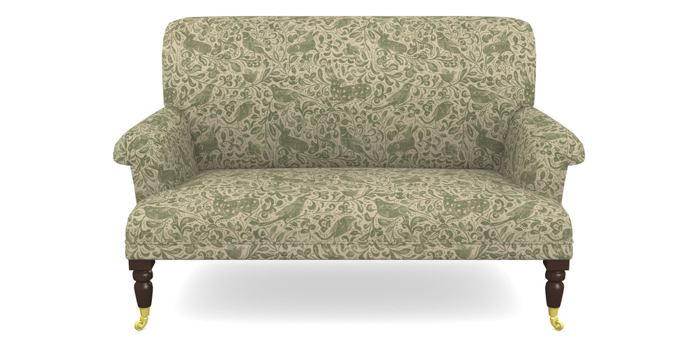 Product photograph of Midhurst 2 Seater Sofa In V A Drawn From Nature - Bird And Rabbit - Light Green from Sofas and Stuff Limited