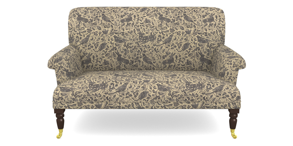 Product photograph of Midhurst 2 Seater Sofa In V A Drawn From Nature - Bird And Rabbit - Navy from Sofas and Stuff Limited